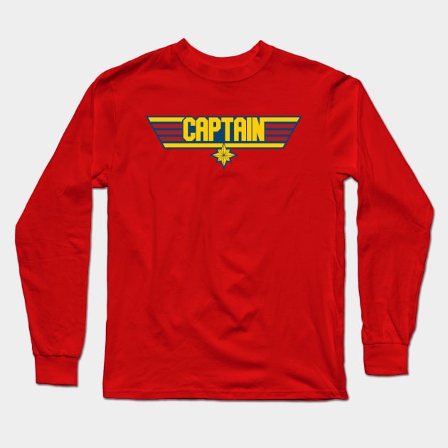 Top Gun Captain Long Sleeve T-Shirt by DCLawrenceUK